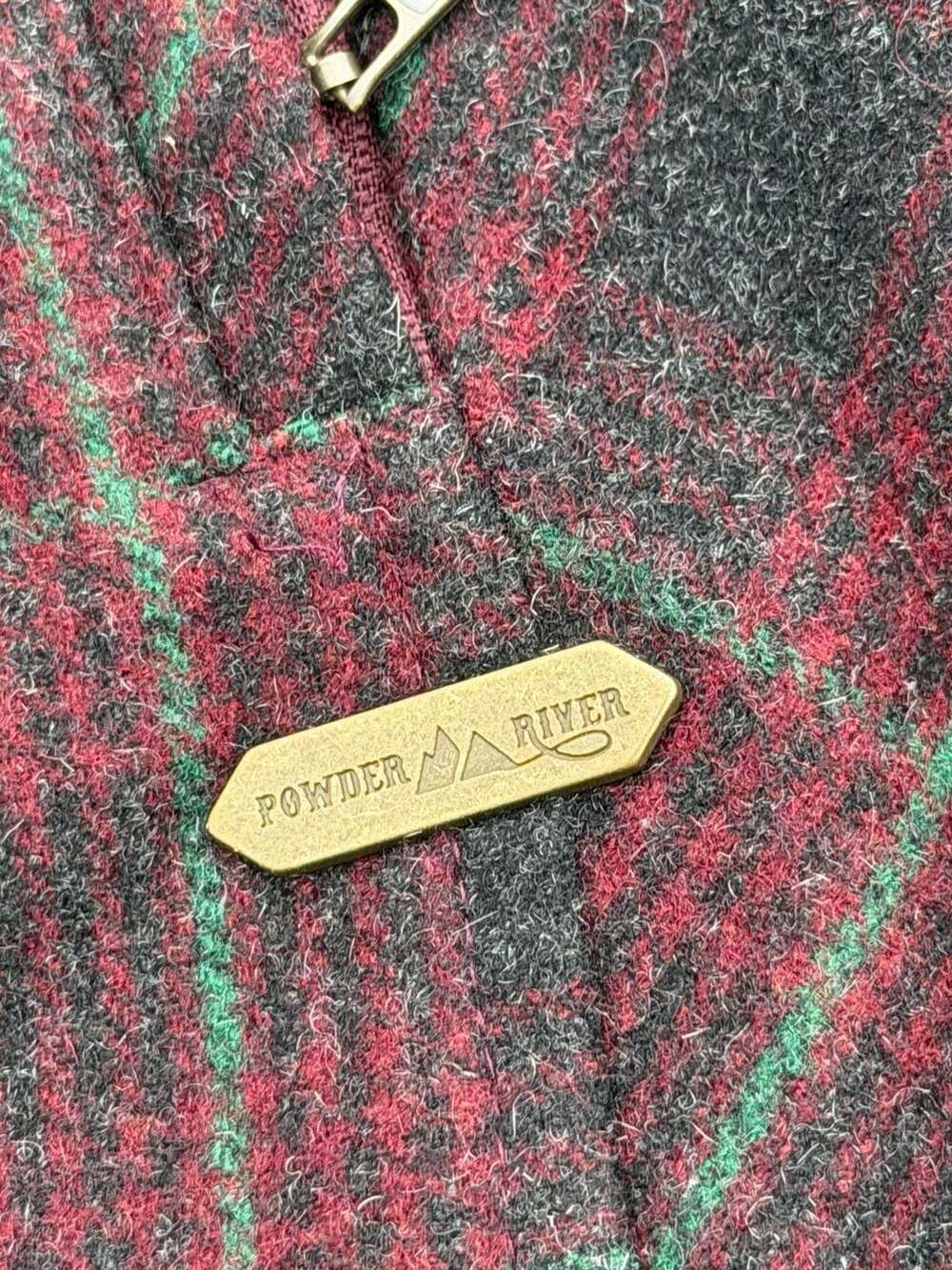 Powder River Outfitters Plaid Wool Blend Western Vest - Picture 2 of 13
